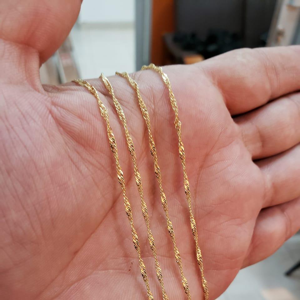 Cadena Singapur puntera (45 cm - 1,5 mm)