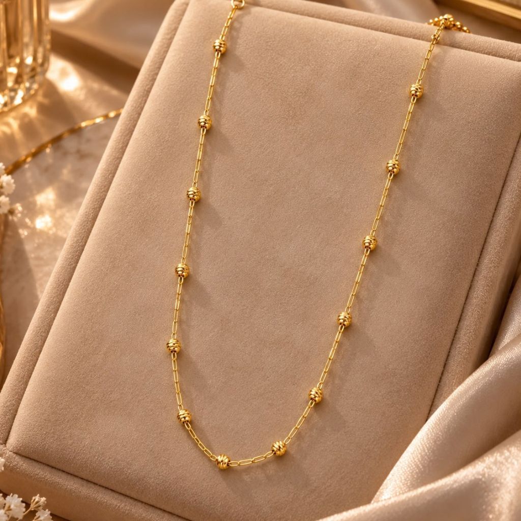 CADENA ESLABON BALIN DIAMANTADO 3MM 46CM 09070614