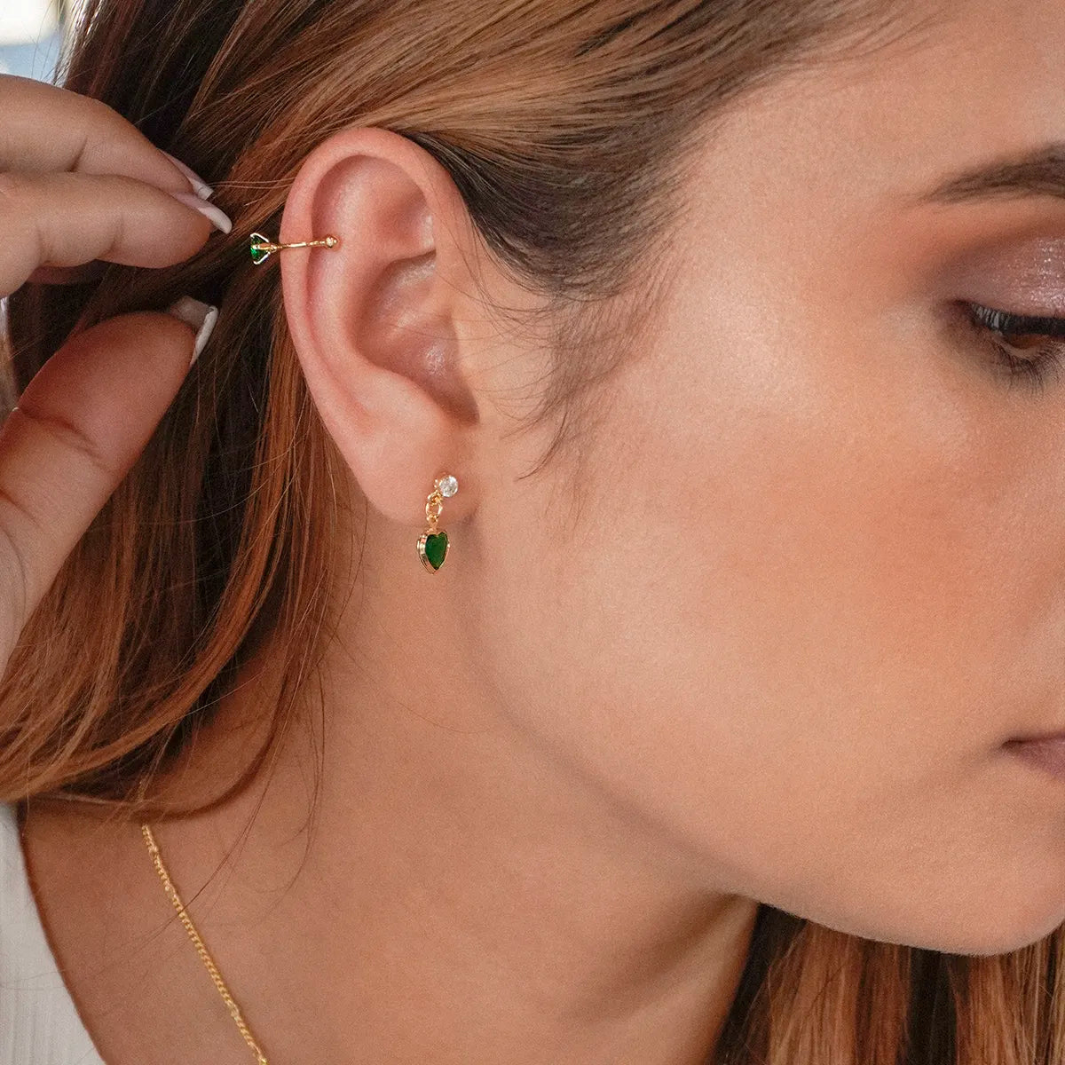 Earcuff Verde 1,8 cm
