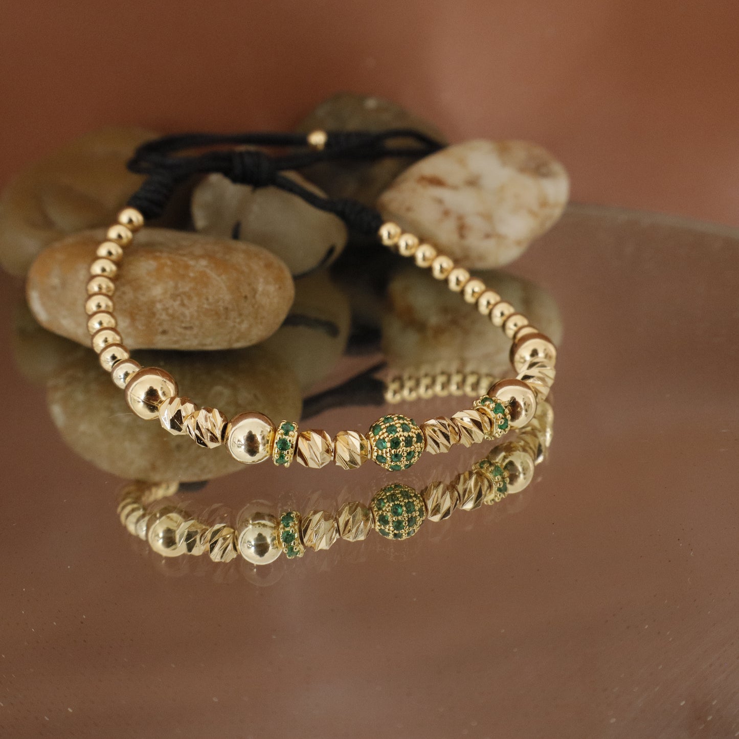 Pulsera Diamantada Bola de Fuego