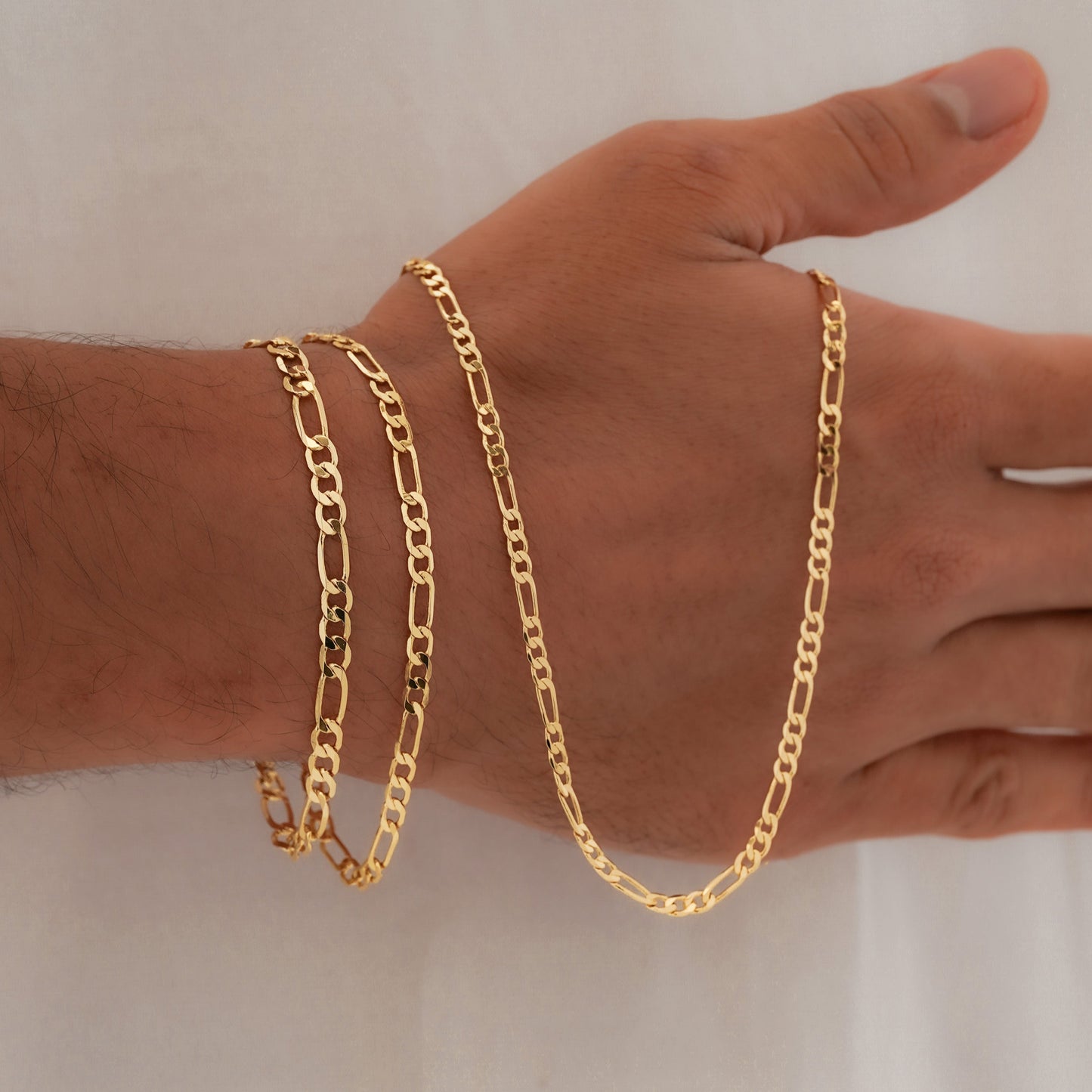 Cadena 3 x 1 Diamantada 65 Cms 3 mm