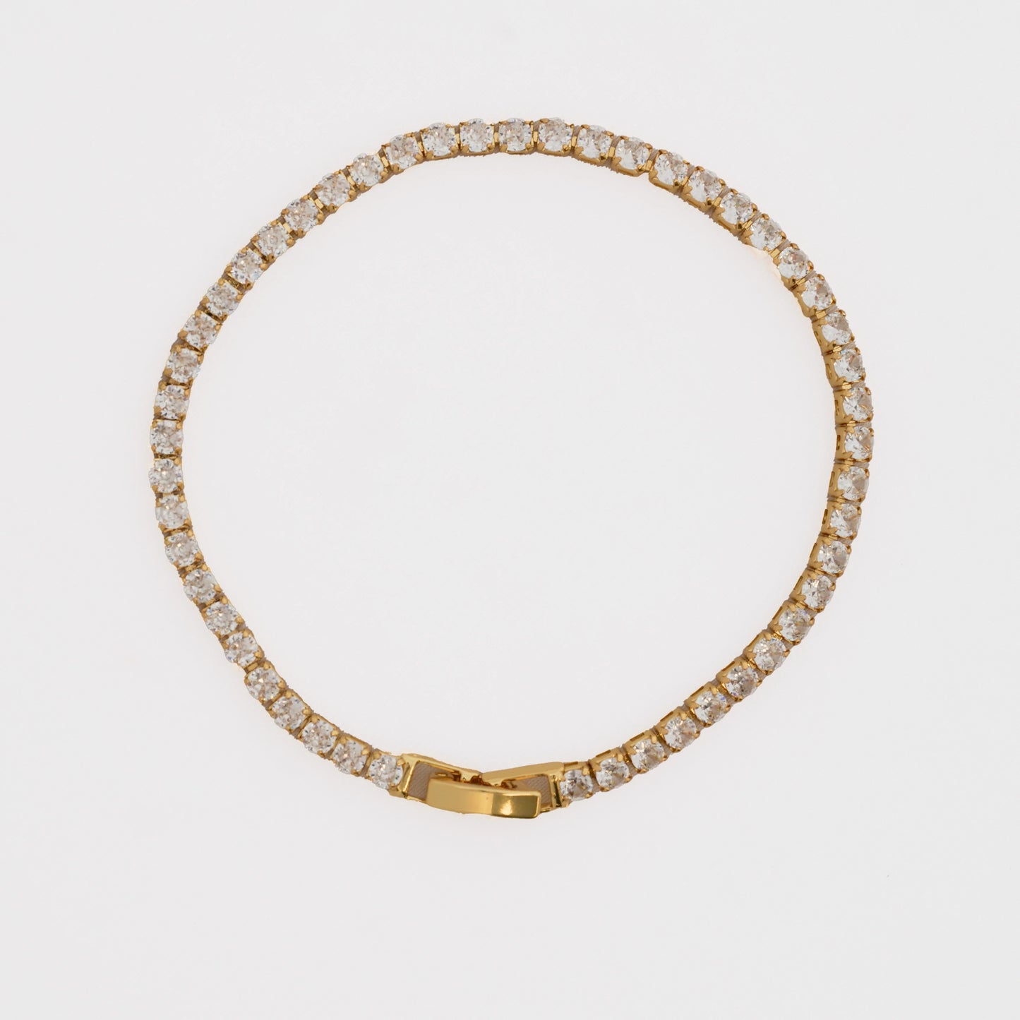 Pulsera Circonias Cristal 20cm
