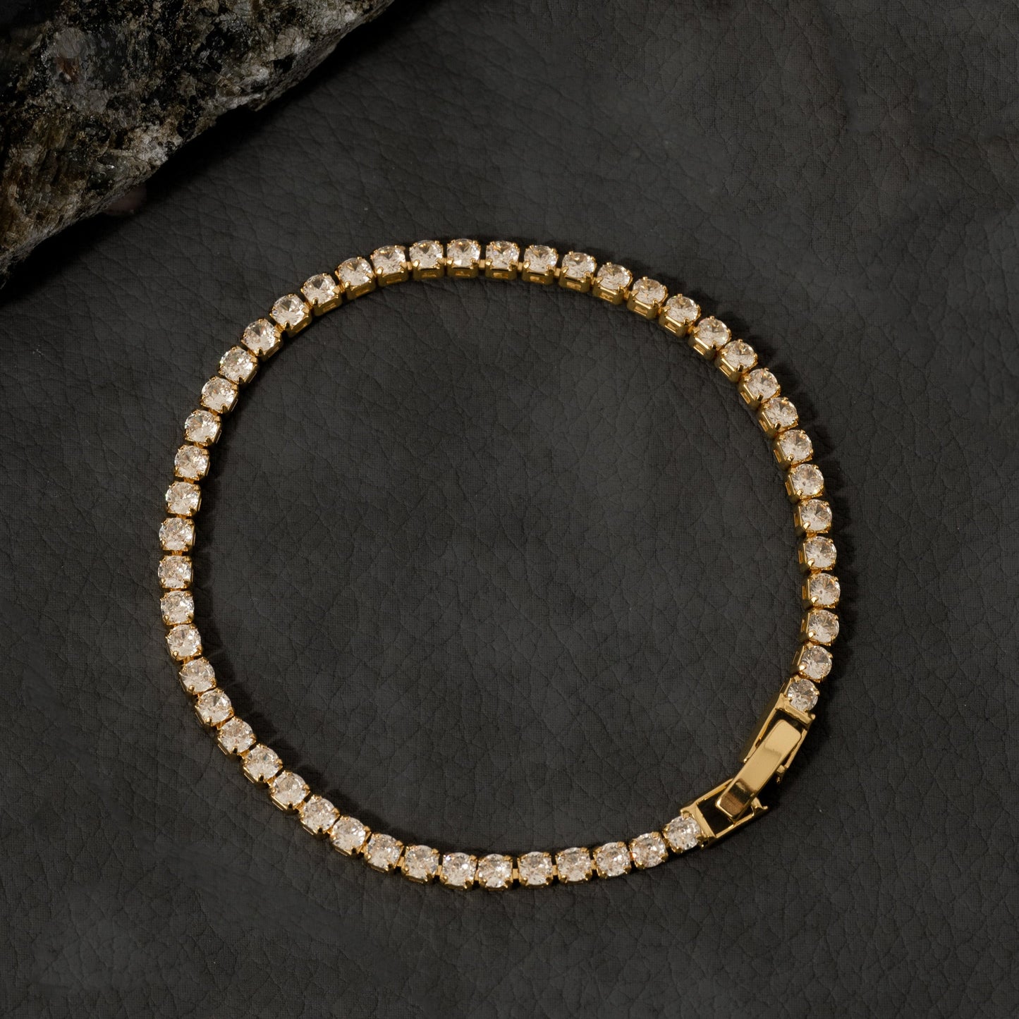 Pulsera Circonias Cristal 20cm