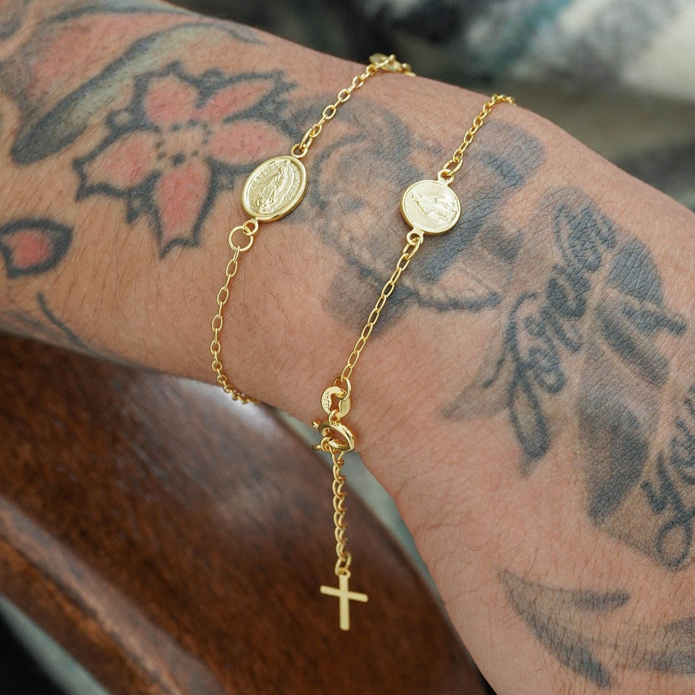 Pulsera de Guadalupe con extensor