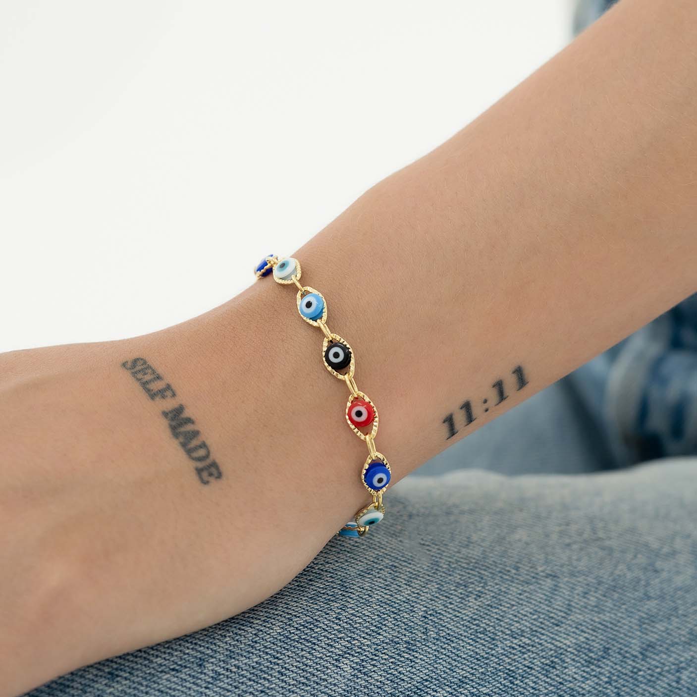 Pulsera Ojo Turco Multicolor + Extensor