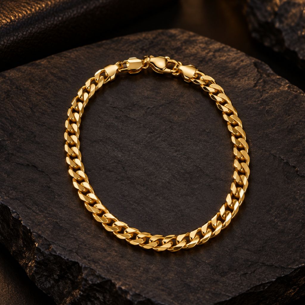 Pulsera cubana gruesa (18 cm - 4,5 mm)