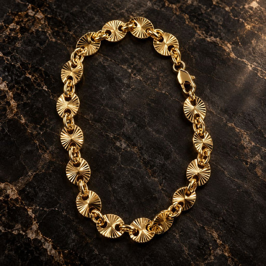 Pulsera Gc diamantada (18 cm - 7 mm)