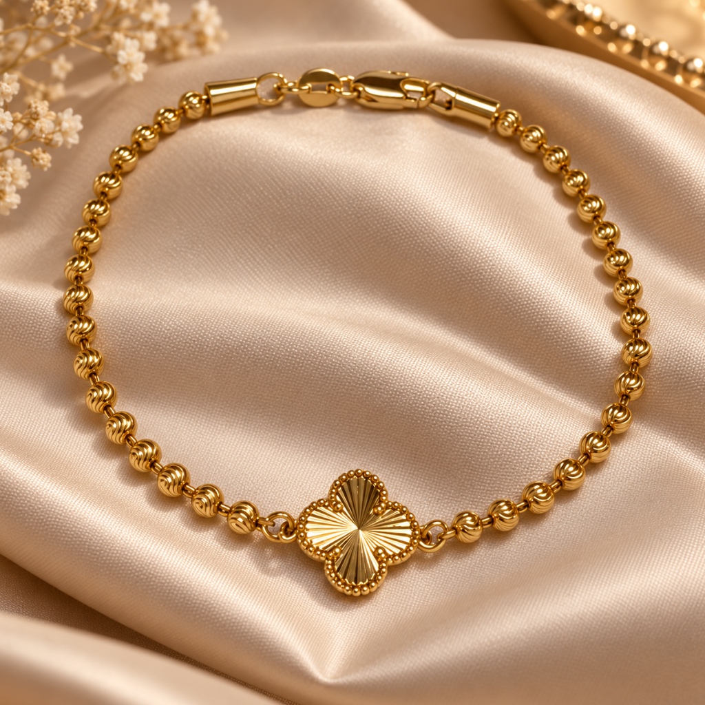 Pulsera balines italianos clover (18 cm - 3 mm)