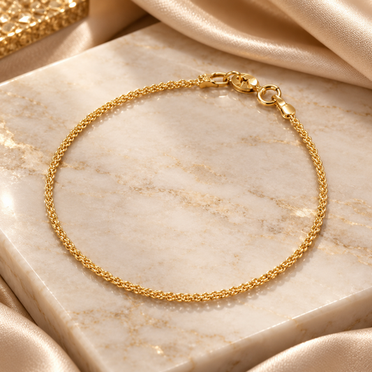 Pulsera Franco finita (18 cm - 2 mm)