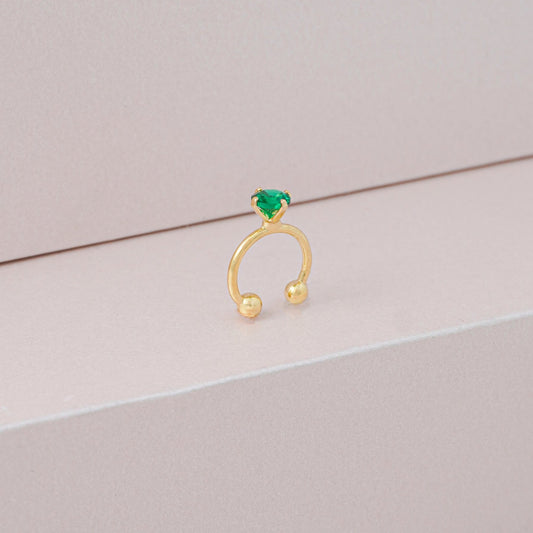 Earcuff Verde 1,8 cm