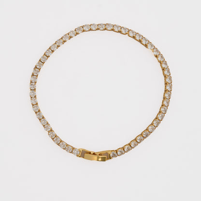 Pulsera Circonias Cristal 20cm