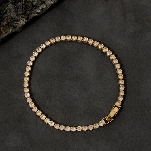 Pulsera Circonias Cristal 20cm