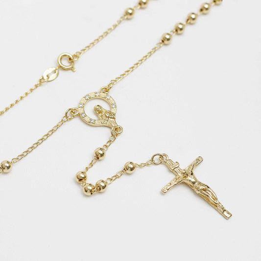 Rosario Hombre 65 cms 4 mm Cristal