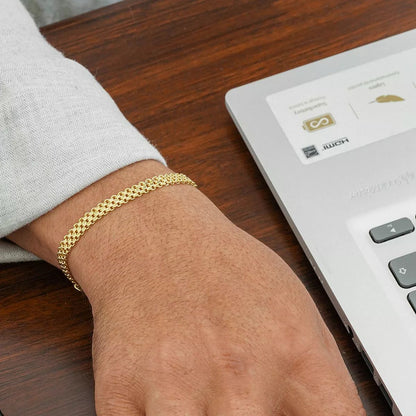 Pulsera China Doble Carril 6mm 20cm